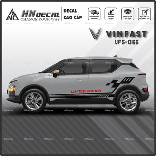 Tem dán xe VF5 - Decal dán xe VF5 MẪU TEM THỂ THAO CÁ TÍNH . 1 bộ dán 2 bên ( mẫu VF5-065 )