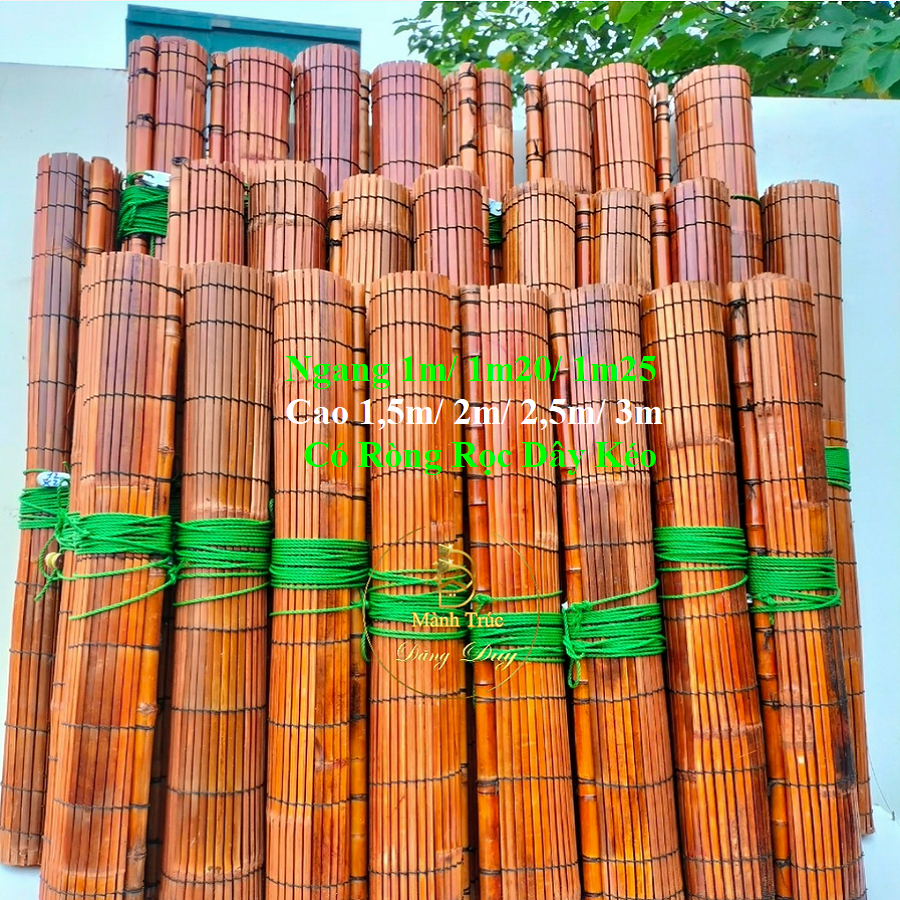 Mành Sáo Trúc Rộng 1m/ 1m20/ 1m25 Cao 2m/ 3m Rèm Cửa Sổ Mành Che Nắng ...