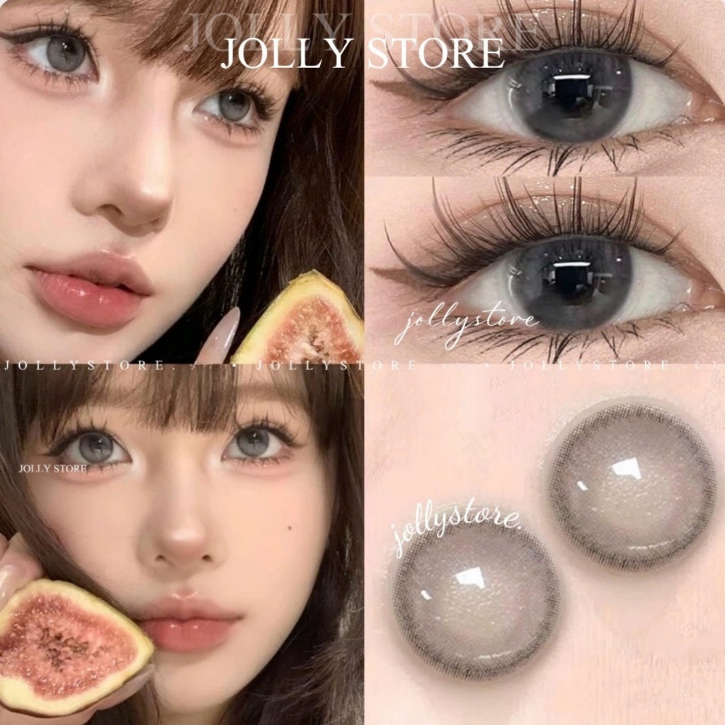 Lens Kính áp tròng 616 Gray (204) LUNA EYES không giãn 14.0mm JOLLY ...