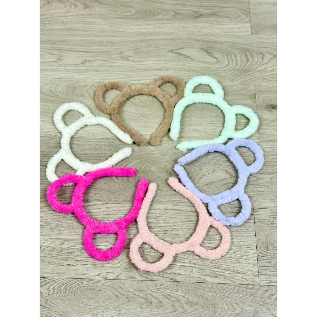Cài tóc, Bờm tai mèo/gấu bông xinh yêu dễ thương lông xù cute nhiều màu