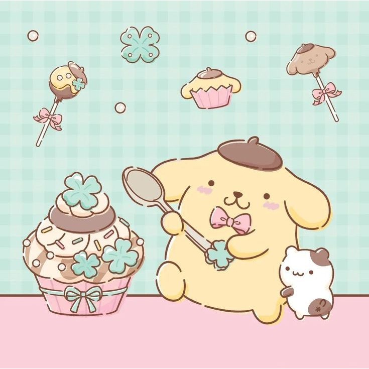 Bộ 50 tranh tô màu cho bé Pompompurin Size A4, A5. Giúp bé tập tô màu ...