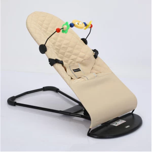Ghế Nhún Rung Cao Cấp Cho Bé Sơ Sinh G22, ghế ngồi bập bênh, Chống Võng Lưng, Chất Vải Cotton Thoáng Mát Thoải Mái