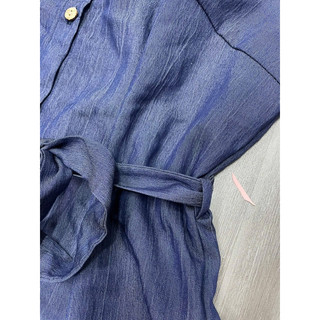 Đầm Jean Denim dáng rộng chữ A xuất dư N4if