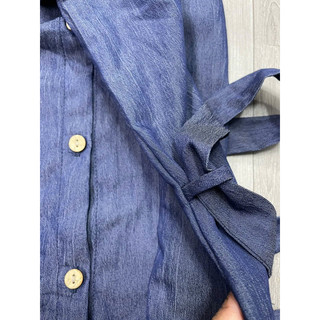 Đầm Jean Denim dáng rộng chữ A xuất dư N4if