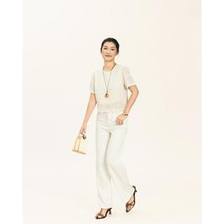 Quần Jean Ống Rộng JP Fashion, Dáng Suông Tôn Dáng, 2 Màu Trắng & Kem, Chất Jean Mềm Mại 11111832