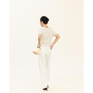 Quần Jean Ống Rộng JP Fashion, Dáng Suông Tôn Dáng, 2 Màu Trắng & Kem, Chất Jean Mềm Mại 11111832