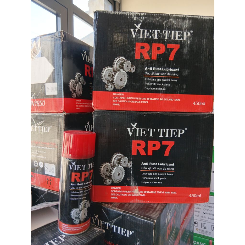 Thùng 12 chai xịt rỉ và bôi trơn RP7 VIỆT TIỆP lọ 450ml chính hãng ...