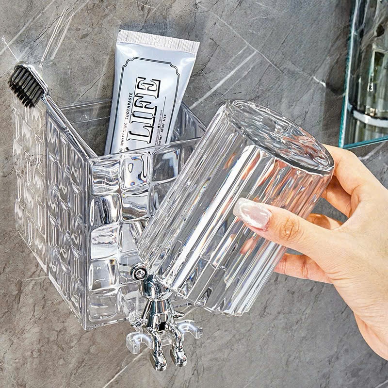 Giá Đựng Bàn Chải Đánh Răng Kèm Cốc Đánh Răng Dán Tường | BigBuy360 - bigbuy360.vn