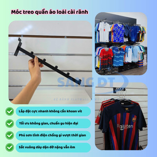 MÓC BI TREO QUẦN ÁO CÀI KỆ RÃNH/BẮN VÍT/CÀI CÂY 13X26MM SẮT CAO CẤP CHỐNG GỈ DÀI 35CM