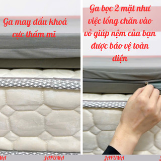 Drap giường 2 mặt khoá kéo thun lạnh ý JAFUMA 1mx2m 1m2x2m 1m4x2m 1m6x2m 1m8x2m cho đệm dưới 10cm