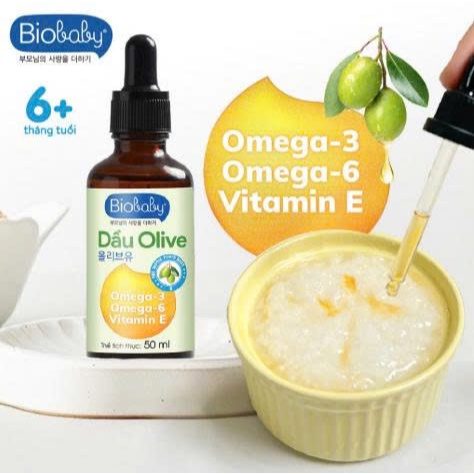 Dầu ăn dặm BioBaby 100% nguyên chất từ thiên nhiên cho bé từ 6M+
