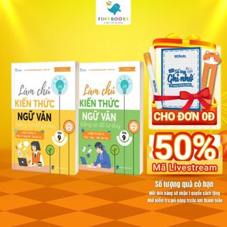 Sách - Tham khảo Lớp 9 - Combo Làm chủ kiến thức Ngữ Văn Lớp 9 (Tập 1+Tập 2) - Chương trình SGK mới - TKBooks