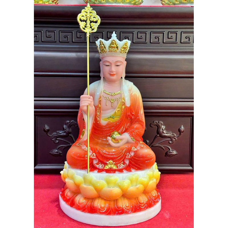 Tượng Địa Tạng Vương Bồ Tát Chất Liệu Bột Đá.