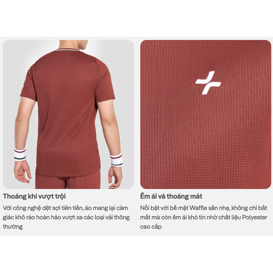 [TẶNG QUẦN SHORT]Áo thun thể thao nam Pickleball Smash Shot cổ V thoáng khí thấm hút tốt Coolmate