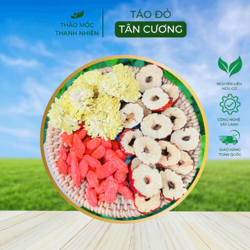 An Cúc Trà, Trà Hoa Cúc Táo Đỏ Kỳ Tử, Trà Thảo Mộc An Thần, Dễ Ngủ, Dưỡng Da Nguyên Liệu Thiên Nhiên