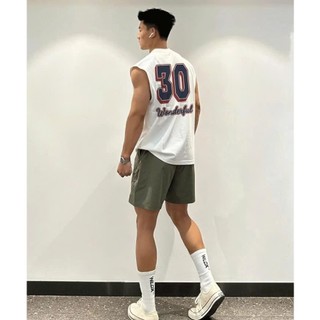 Áo Ba Lỗ Hè Nam Nữ Cổ Tròn Đẹp Phối Chữ Hai Mặt VZLA 30 Cá Tính Chất Liệu Cotton Thoáng Mát Mền Mịn
