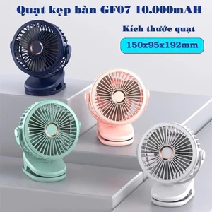 Quạt kẹp tích điện 24h