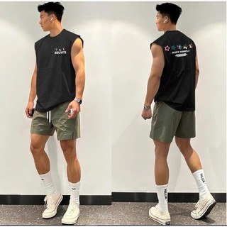 Áo Ba Lỗ Hè Nam Nữ Cổ Tròn Đẹp Phối Chữ Hai Mặt Selvz Ngôi Sao  Cá Tính Chất Liệu Cotton Thoáng Mát Mền Mịn