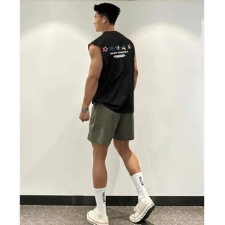 Áo Ba Lỗ Hè Nam Nữ Cổ Tròn Đẹp Phối Chữ Hai Mặt Selvz Ngôi Sao  Cá Tính Chất Liệu Cotton Thoáng Mát Mền Mịn