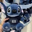 Gấu bông stitch xanh mặc áo khoác yếm bò cute dễ thương, Stitch nhập khẩu lông dài cao cấp mẫu mới, Bobesu