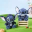 Gấu bông stitch ôm vịt đáng yêu, Gấu nhồi bông Stitch lông thỏ cao cấp mẫu mới dễ thương