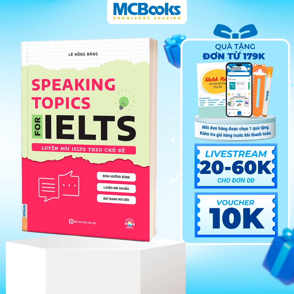 Sách - Speaking Topics For Ielts – Luyện Nói Ielts Theo Chủ Đề