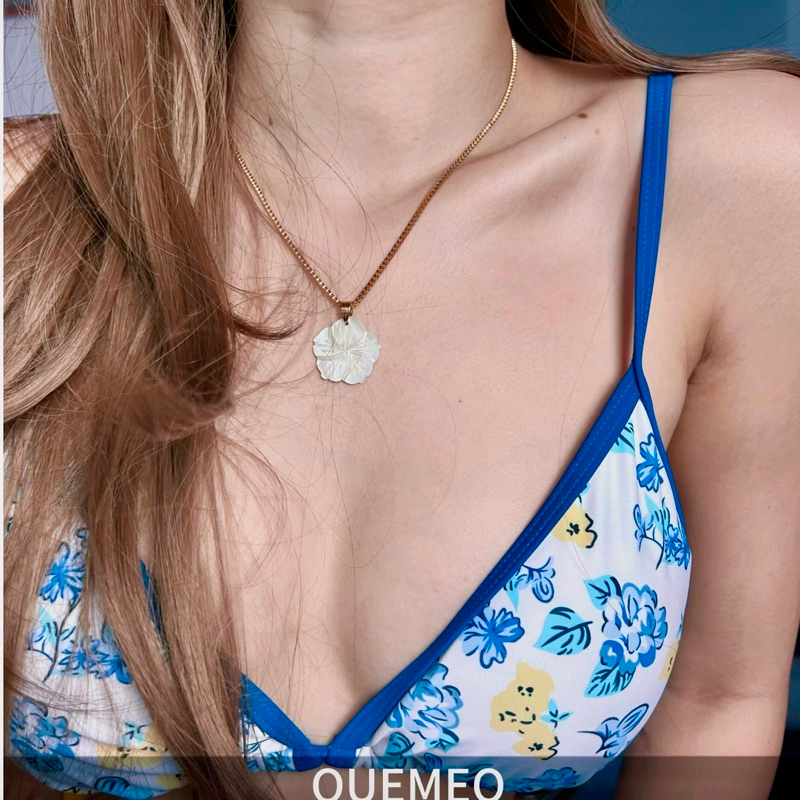Vòng cổ Dây chuyền nhiều lớp Sao Sò Ốc Đi biển QUEMEO bằng đồng mạ vàng 14k trang sức mùa hè Bản Đặc Biệt