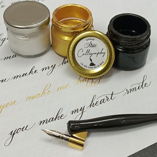 Bộ 50 tờ giấy tập viết Calligraphy khổ A4, bút quản chéo, mực chấm luyện chữ – Mẫu ô nghiêng chuẩn luyện chữ đẹp