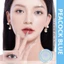 Kính áp tròng màu xanh dương Peacock Blue chất liệu Silicone Hydrogel thời gian đeo 14h-24h hạn dùng 12 tháng EyeBlink