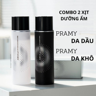 Xịt khoá Nền Pramy Moisturizing Makeup Setting Spray kiềm dầu, Dưỡng ẩm Căng Bóng 100ml Duduhouse