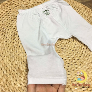 Quần dài sơ sinh trắng Hotga / Quần dài mặc tả cho bé (sơ sinh - 12kg)