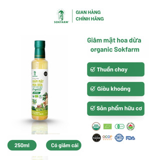 Giấm mật hoa dừa organic Sokfarm