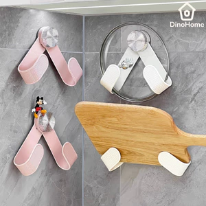 Giá Để Nắp Nồi Hút Chân Không Chịu Lực Điều Chỉnh Kích Thước, Giá Đỡ Nắp Nồi Nhà Bếp Tiện Lợi