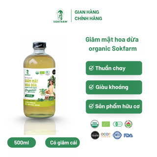 Giấm mật hoa dừa organic Sokfarm