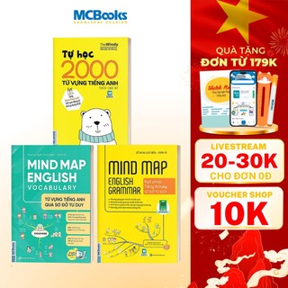 Sách - Combo Mindmap English Và Tự Học 2000 Từ Vựng Tiếng Anh Cơ Bản Kèm App Học Online