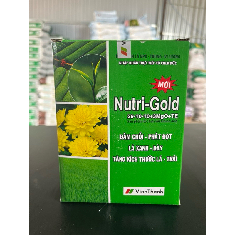Phân bón lá Nutri-gold 29-10-10 VinhThanh Đâm chồi phát đọt gói 100g