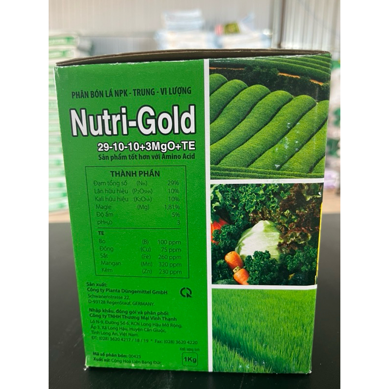 Phân bón lá Nutri-gold 29-10-10 VinhThanh Đâm chồi phát đọt gói 100g
