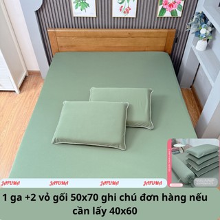 Bộ 3 món grap giường 2 mặt khoá kéo thun lạnh ý JAFUMA cho nệm gấp 3, 1m, 1m2, 1m6, m8, 2m2 | ga trải giường