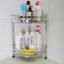 Kệ góc inox 304 2 tầng mặt lưới chân đế cao su để đồ phòng tắm gọn gàng bền bỉ không han gỉ