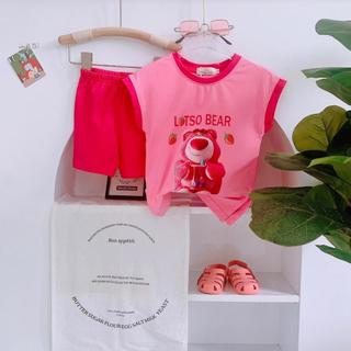 S51-Set áo thun xẻ tà phối quần leggin đùi cho bé gái cực đáng yêu - Size 9-45Kg