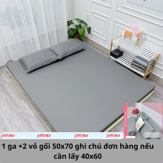 Bộ 3 món dra giường 2 mặt có khoá kéo thun lạnh Ý cao cấp JAFUMA  1mx2m 1m2x2m 1m4x2m 1m6x2m 1m8x2