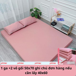 Bộ 3 món dra giường 2 mặt có khoá kéo thun lạnh Ý cao cấp JAFUMA  1mx2m 1m2x2m 1m4x2m 1m6x2m 1m8x2
