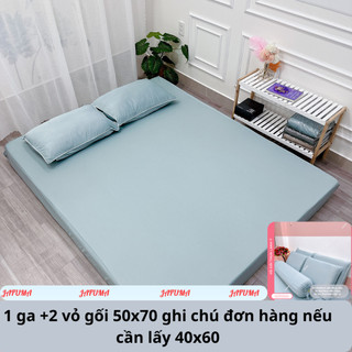Bộ 3 món dra giường 2 mặt có khoá kéo thun lạnh Ý cao cấp JAFUMA  1mx2m 1m2x2m 1m4x2m 1m6x2m 1m8x2