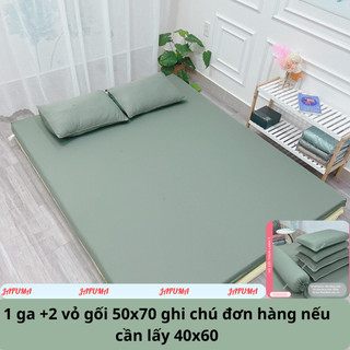 Bộ 3 món dra giường 2 mặt có khoá kéo thun lạnh Ý cao cấp JAFUMA  1mx2m 1m2x2m 1m4x2m 1m6x2m 1m8x2