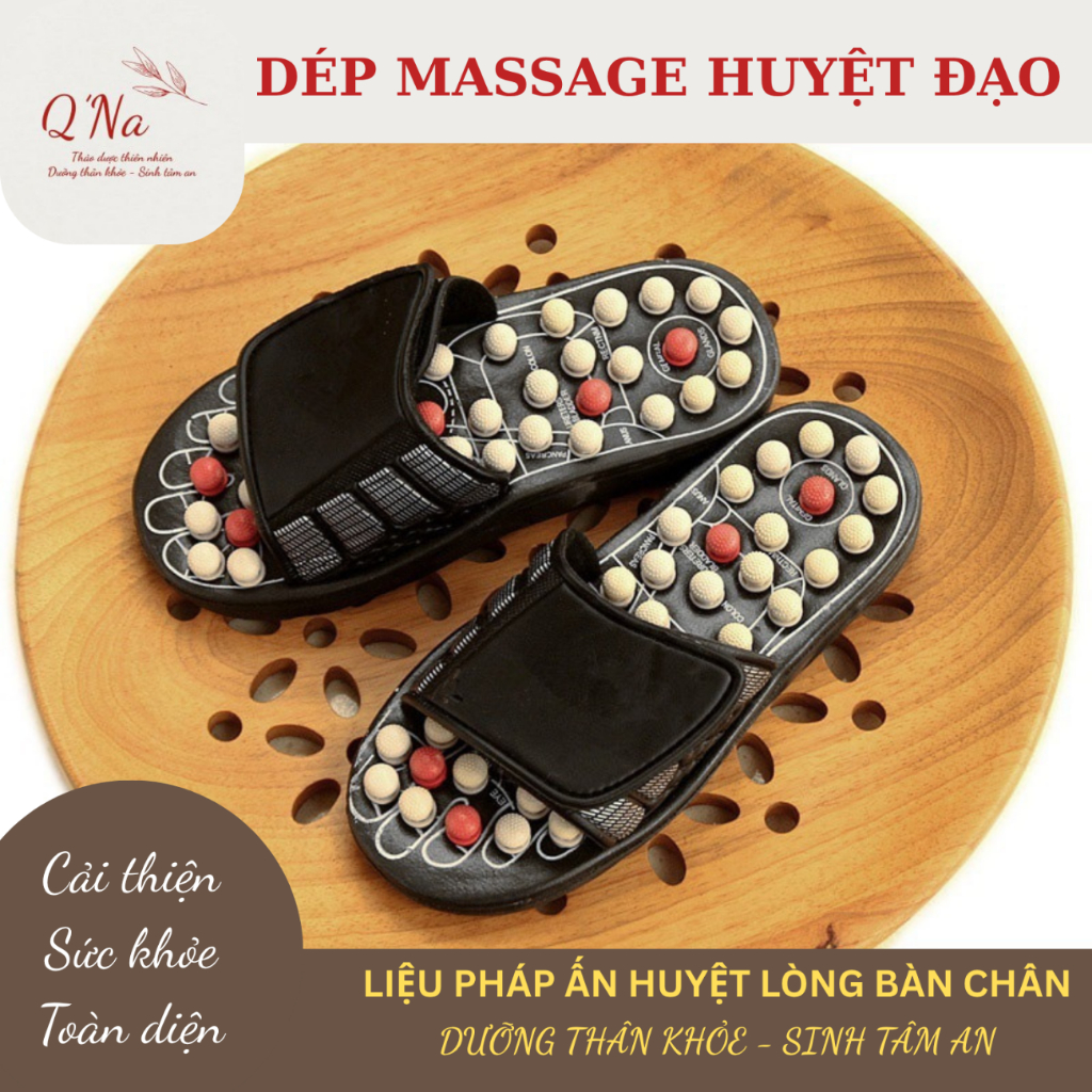 Dép massage kích thích huyệt đạo bấm huyệt lòng bàn chân cải thiện sức khỏe
