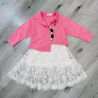 CV19-[tomnaukid] Chân váy ren dài cho bé gái size từ 9-35Kg
