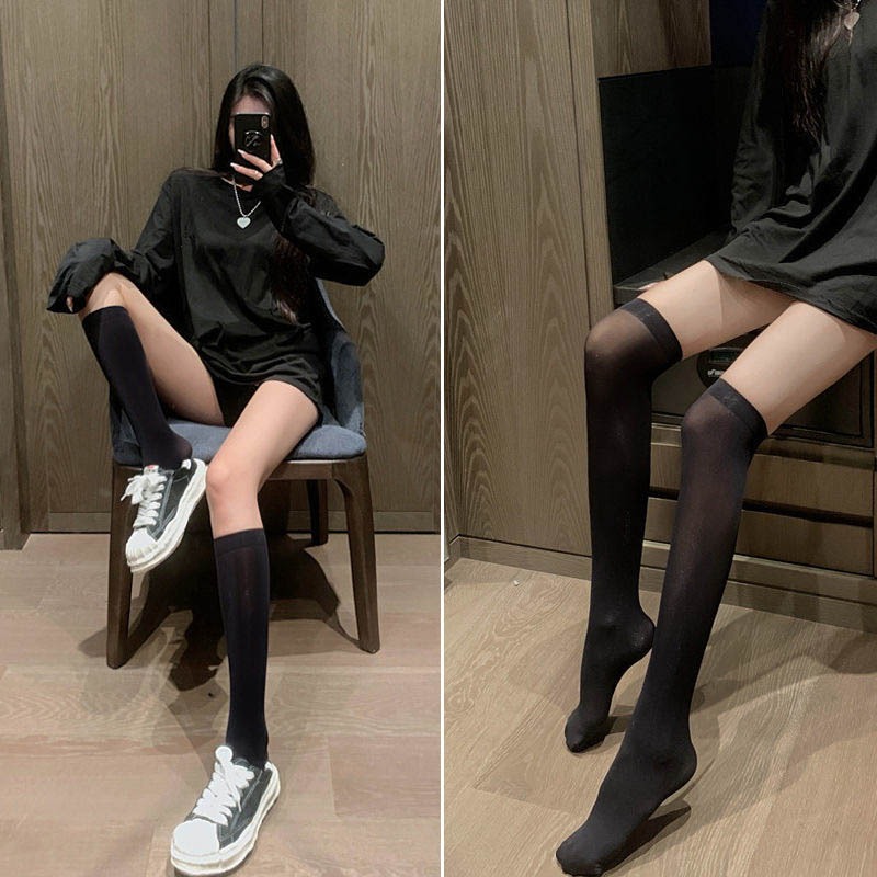 Tất vớ nữ 3 chiều cao chất liệu thun lạnh co giãn thoáng khí, phong cách loli quyến rũ - Ekiu Shop