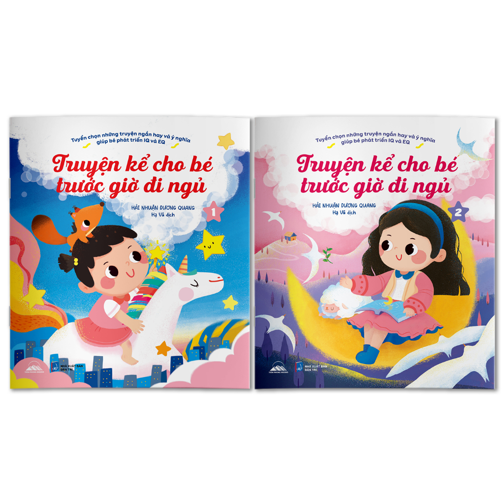 Sách - Combo 2 Cuốn Truyện Kể Cho Bé Trước Giờ Đi Ngủ - Tuyển Chọn Những Truyện Ngắn Hay Và Ý Nghĩa Giúp Bé Phát Triển