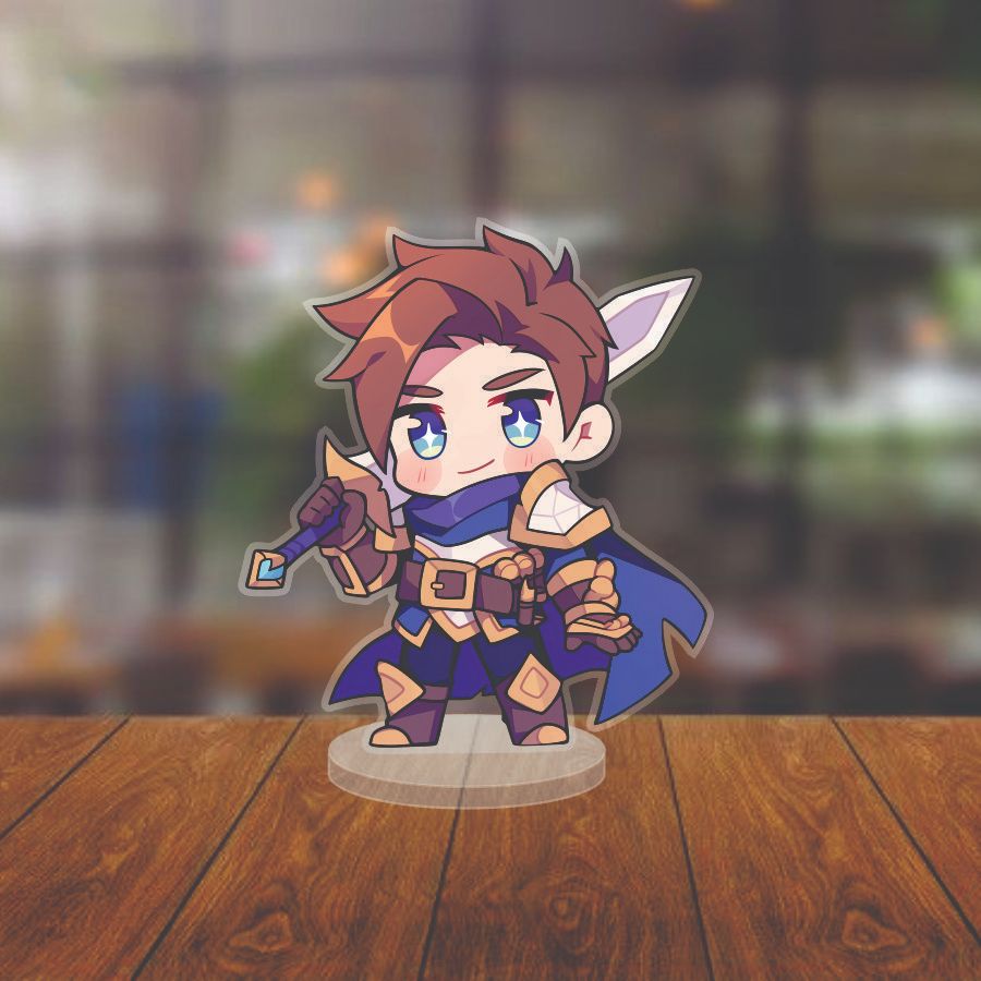 Mô hình Standee Liên Minh Huyền Thoại LOL -  Chất liệu mica- Trang trí để bàn góc học tập (KT :12cm)