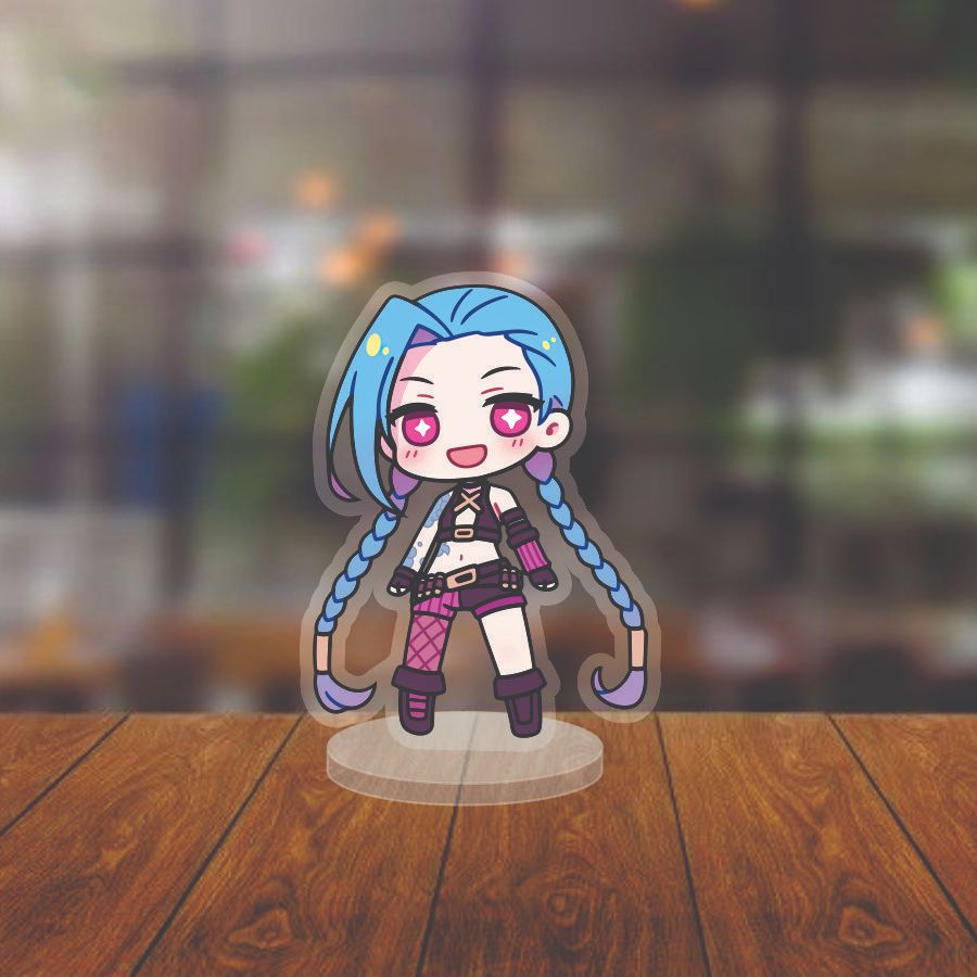 Mô hình Standee Liên Minh Huyền Thoại LOL -  Chất liệu mica- Trang trí để bàn góc học tập (KT :12cm)